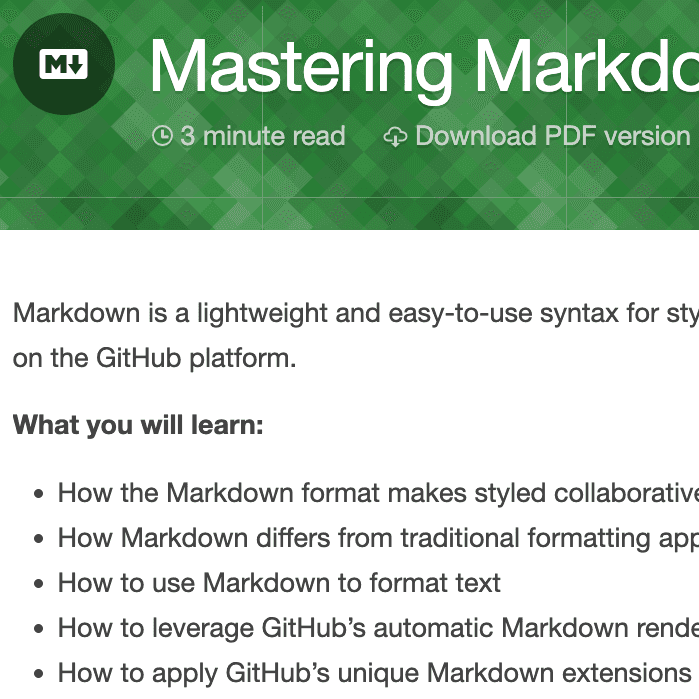 Mastering Markdown